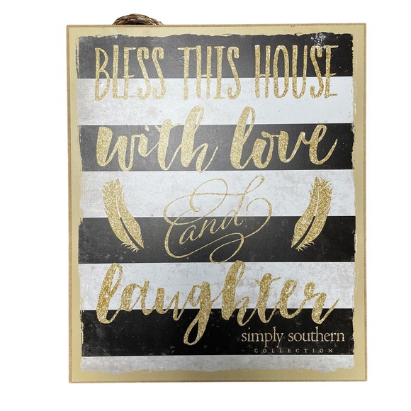 Simply‎ Southern Collection Bless This House Wall Decor Sign - Picture 1 of 5